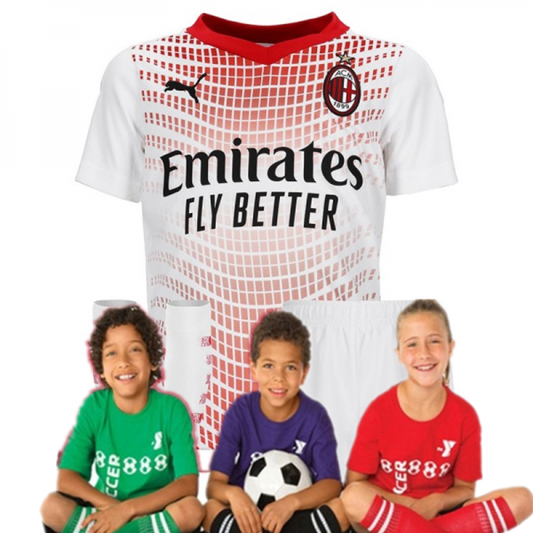 Kid's AC Milan Away Suit 20/21 (Customizable)