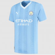 Manchester City Home Jersey 23/24 With CHAMPIONS Printing